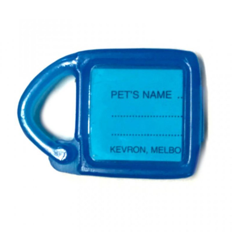 Visačka Kevron psí známka modrá