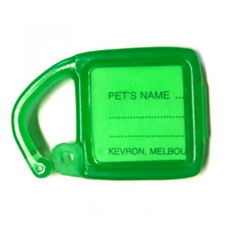 Visačka Kevron psí známka zelená