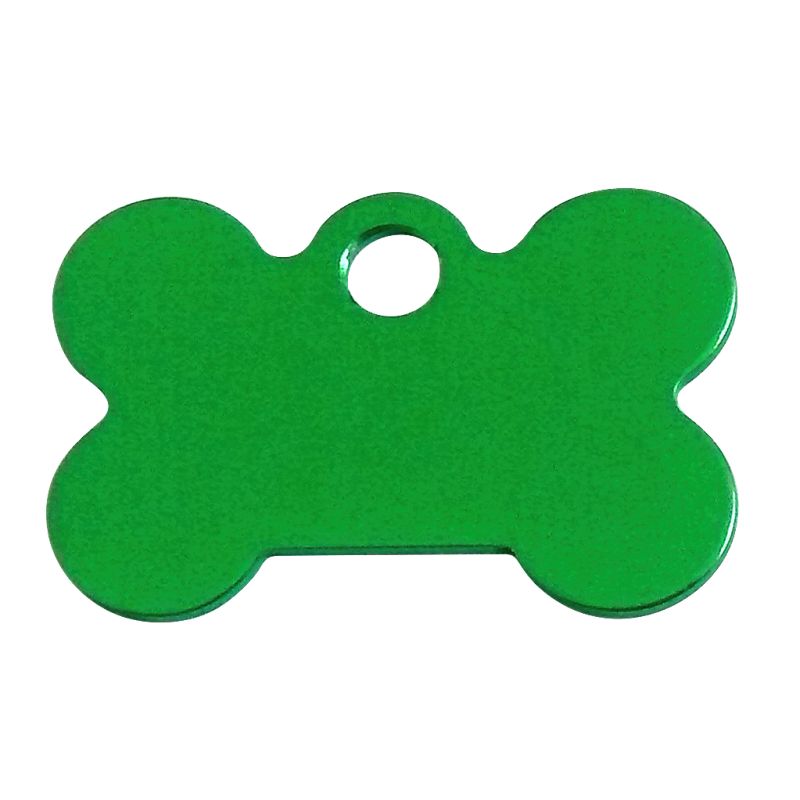 Psí známka pro gravírování (kostička) - zelená